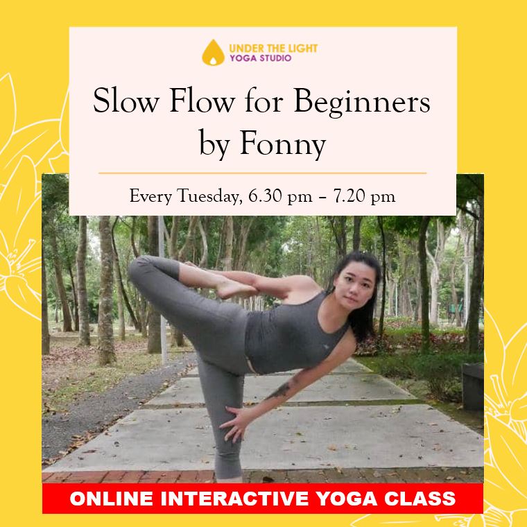 [Online] Slow Flow for beginners (50 min) at 6.30pm Tue on 7 Apr 2020 -finished